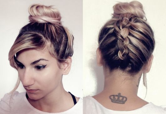 Bun with Braid – 60 Passionate Hairstyles & Easy Step by Step!