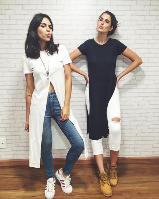 Maxi Tee (t-shirt) and Blouse with slit: Models and 88 Looks!
