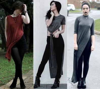 Maxi Tee (t-shirt) and Blouse with slit: Models and 88 Looks!