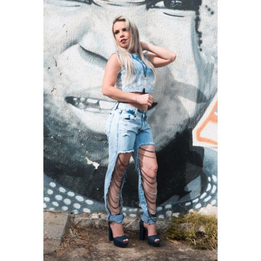Pantalones con Cadena: DIY + modelos y looks para inspirarte!