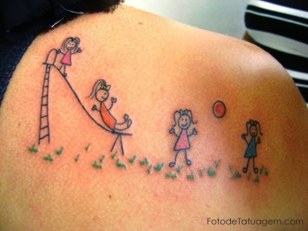 Tattoo Dolls ➞ +40 cute and very creative ideas!