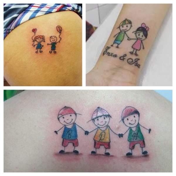 Tattoo Dolls ➞ +40 idées mignonnes et très créatives !