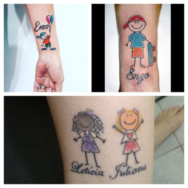 Tattoo Dolls ➞ +40 idées mignonnes et très créatives !