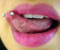 Tip of the Tongue Piercing: care and photos with jewelry models!