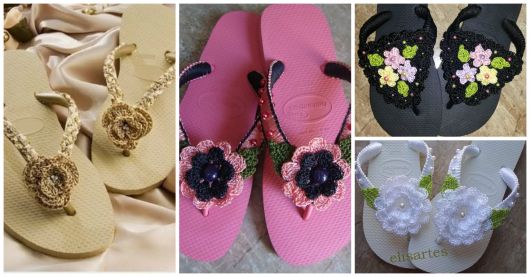 Decorated / embroidered slippers: 70 beautiful ideas and tutorials!