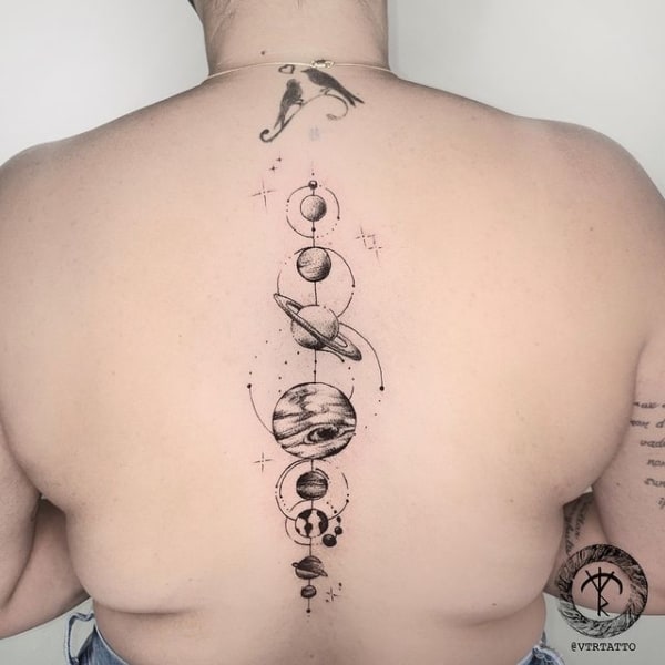 Tatuaggio del sistema solare: +40 incredibili tatuaggi per trarre ispirazione!