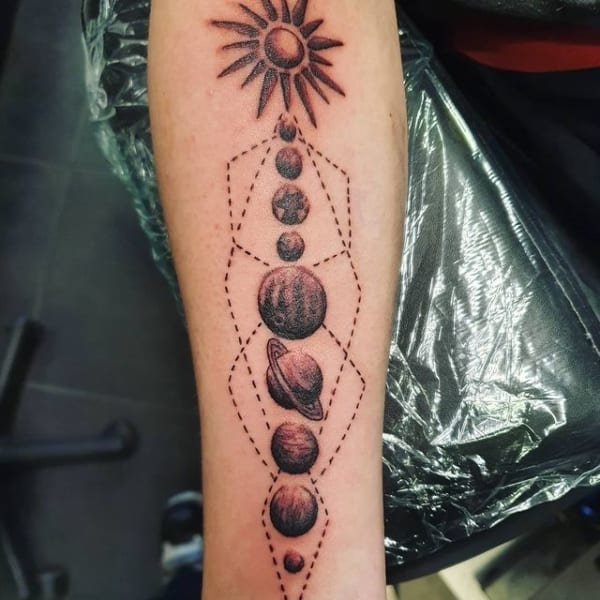 Tatuaggio del sistema solare: +40 incredibili tatuaggi per trarre ispirazione!