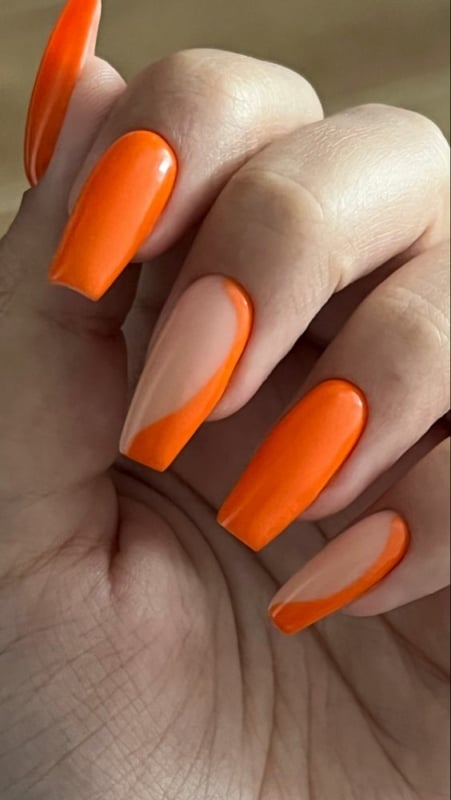 Uñas naranjas: ¡+35 ideas y consejos perfectos para el esmalte de uñas!