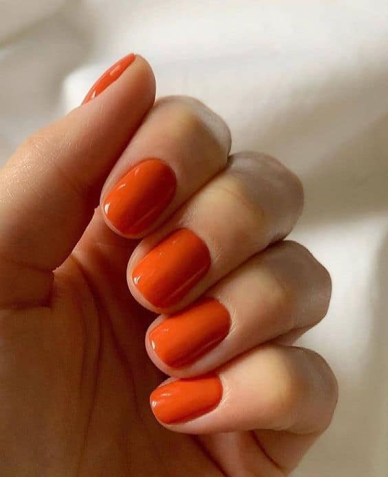 Orange Nails: +35 Perfect Nail Polish Ideas and Tips!