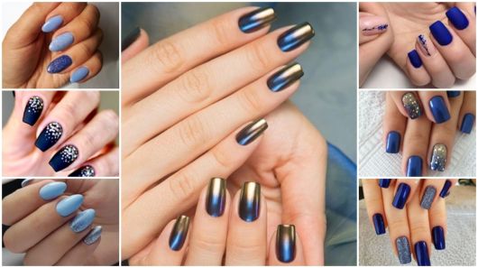 Decorated Blue Nail – Nail polish ideas and 59 beautiful decorations!