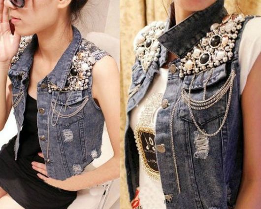 Gilet en jean personnalisé : modèles, photos et comment le fabriquer