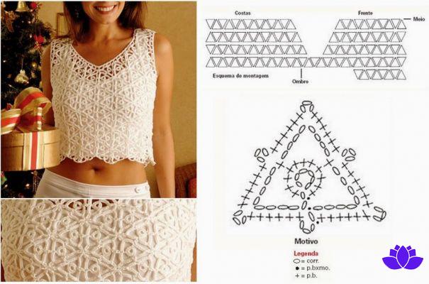 CROPPED CROCHET: wonderful models with graphics!