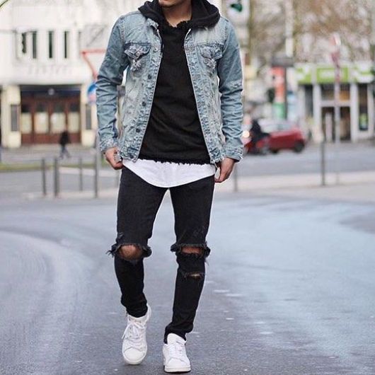 Giacca jeans da uomo con felpa – 20 modelli super stilosi!
