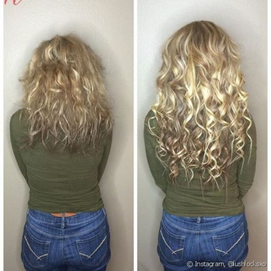 Mega Hair Cacheado – 40 Inspirations from Stretching for Curls!