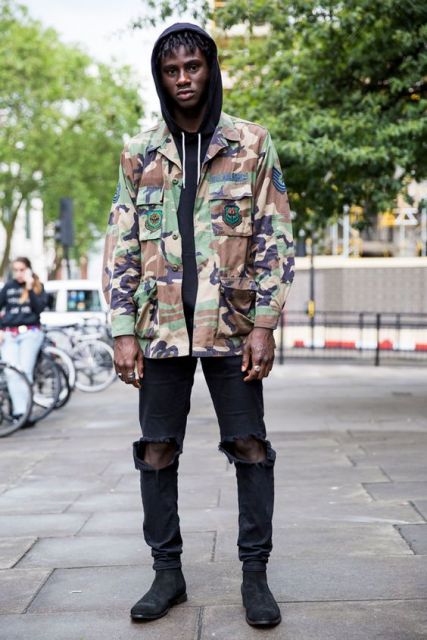 How to Wear Men's Camouflaged Jacket – 50 Looks & Where to Buy!
