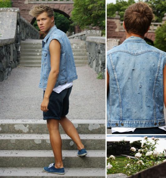 Gilet en jean pour homme – Comment le porter avec 60 modèles stylés !