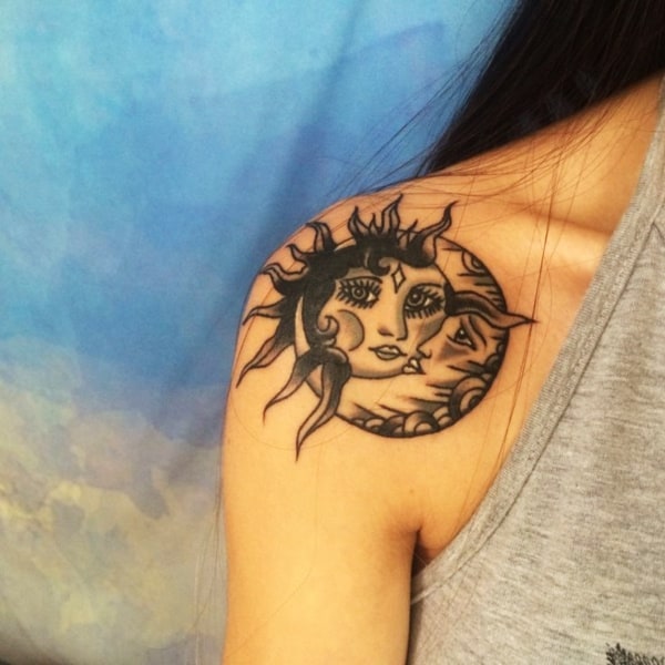 Tatuaje Sol y Luna – ¿Qué significa? + 42 ideas apasionantes!