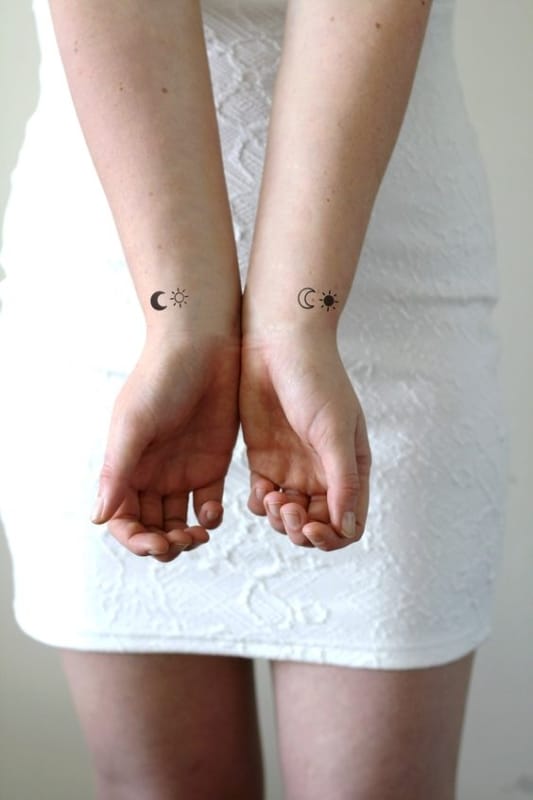 Tatuaje Sol y Luna – ¿Qué significa? + 42 ideas apasionantes!