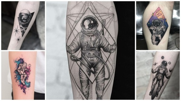 Astronaut Tattoo: +47 Sensational Tattoo Ideas!