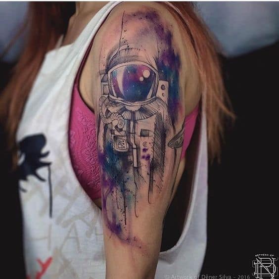 Tatouage d'astronaute : +47 idées de tatouage sensationnelles !