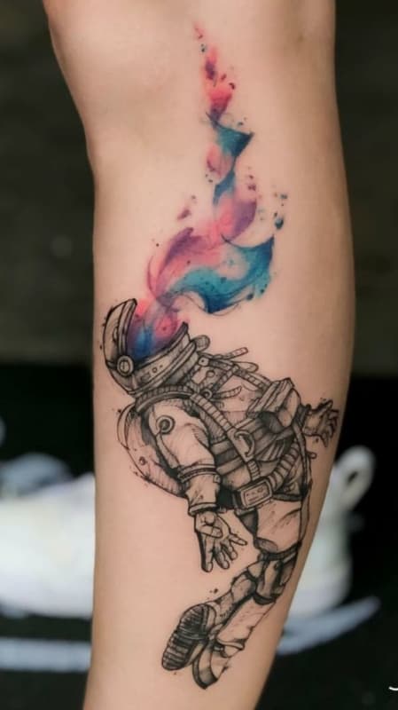 Tatouage d'astronaute : +47 idées de tatouage sensationnelles !