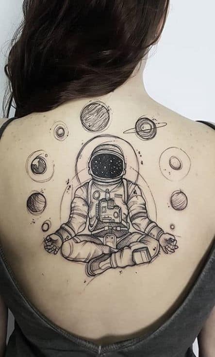 Tatuaje de astronauta: ¡+47 ideas de tatuajes sensacionales!