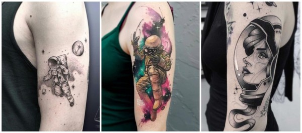 Tatuaje de astronauta: ¡+47 ideas de tatuajes sensacionales!