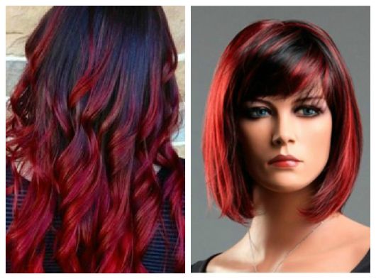 Dark Red Hair – Ink Mark Tips and 50 Gorgeous Photos!