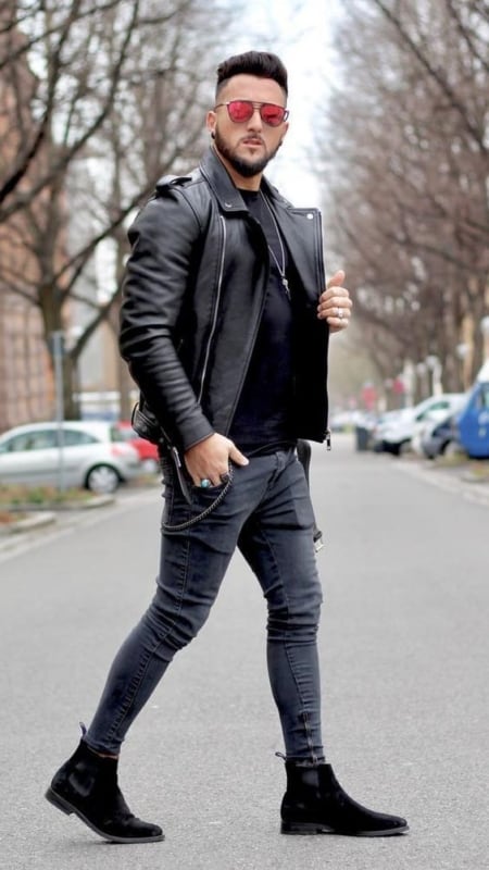 Men's Black Jacket: +60 models and how to wear it!【2022】