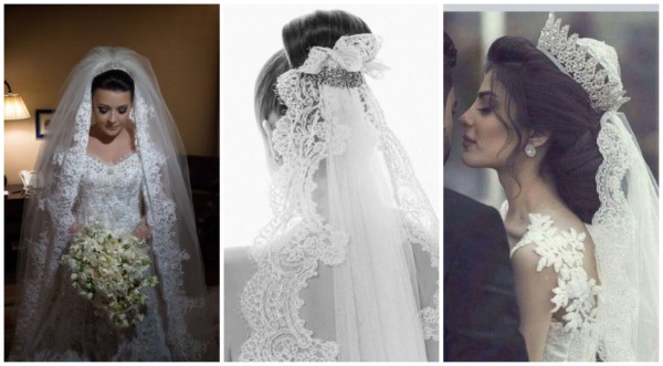 Bridal mantilla – 30 delicate models to impress!