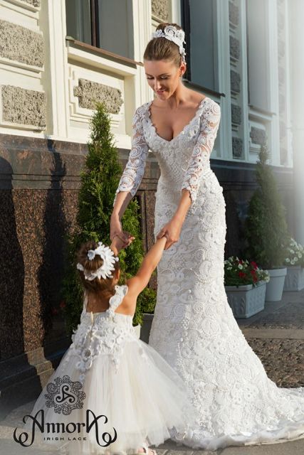 Crochet wedding dress: 45 photos, graphics and how-to!