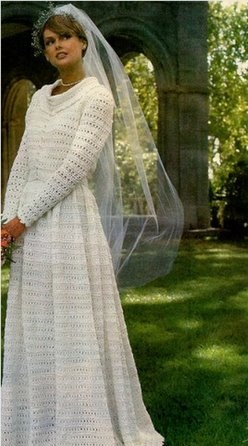 Crochet wedding dress: 45 photos, graphics and how-to!