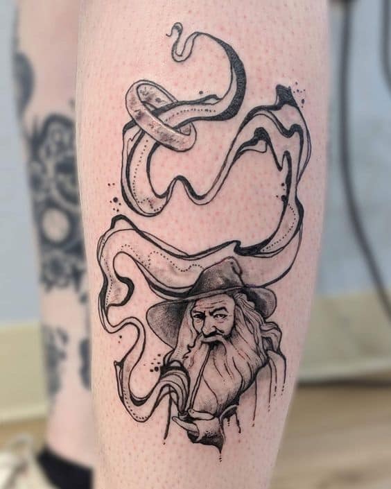 +30 tatuajes de El señor de los anillos – ¡Ideas para fans de la saga!