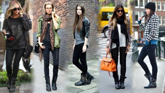 Botas moteras: ¡35 looks para inspirar y rockear!