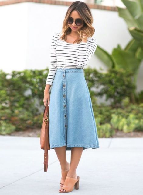 How to Wear a High Waist Skirt – Get inspired with more than 70 Beautiful Looks!