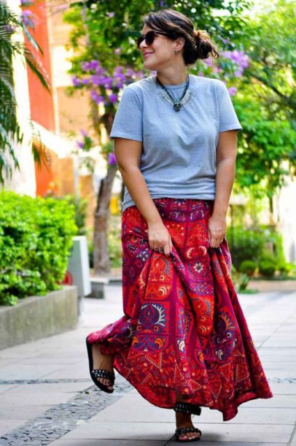 Jupe indienne : apprenez à la porter avec 39 looks étonnants !