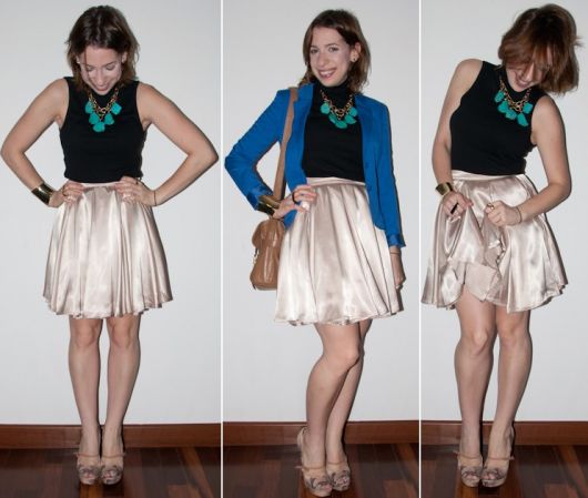 Falda de raso: ¿cómo llevarla? ¡Modelos y 45 looks increíbles!