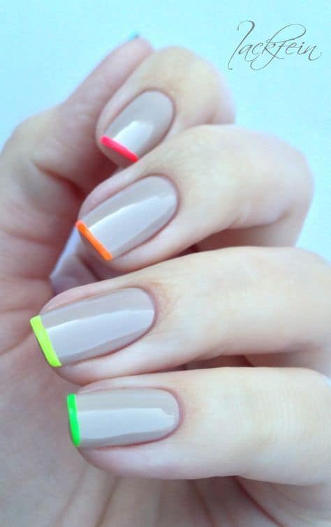 Uñas coloridas【2022】ᐅ ¡+72 ideas y colores impresionantes!