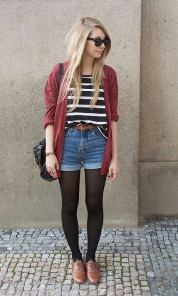 High-waisted shorts: beautiful models and looks!