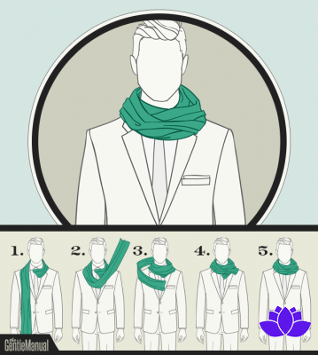 Sciarpa da uomo - 50 idee moderne su come indossare la tua!