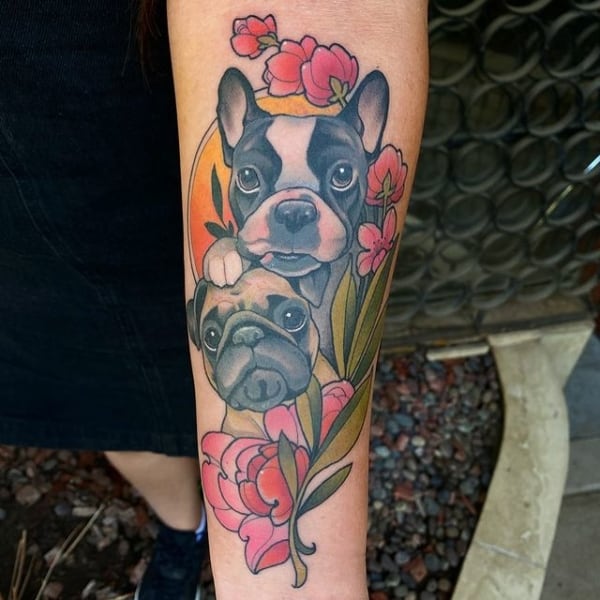 Pug Tattoo – 50 super cute ideas for lovers of the breed!