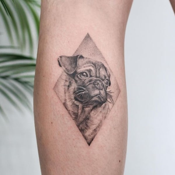 Pug Tattoo: ¡50 ideas súper lindas para los amantes de la raza!