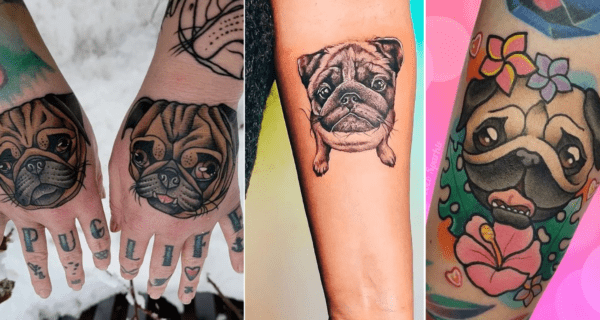 Pug Tattoo: ¡50 ideas súper lindas para los amantes de la raza!