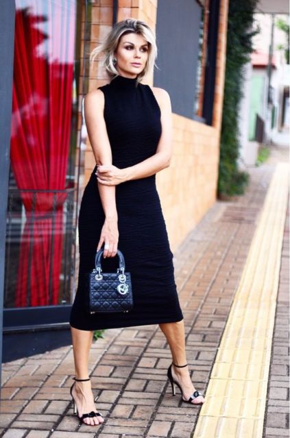 Black midi dress: the 73 most stunning models of all time!