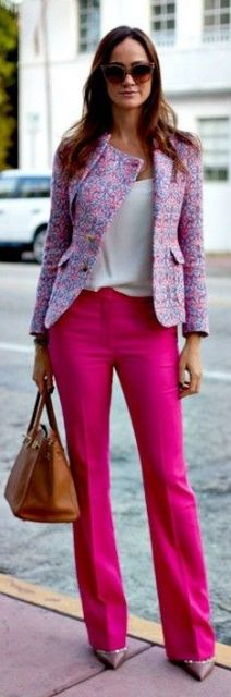 Looks avec un pantalon rose : photos et conseils d'utilisation !