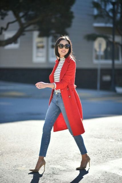 Looks con un abrigo rojo: ¡47 ideas para rockear el invierno!