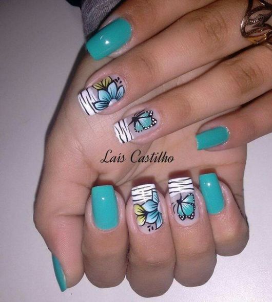 Uñas decoradas con mariposas: ¡37 referencias para inspirarte!