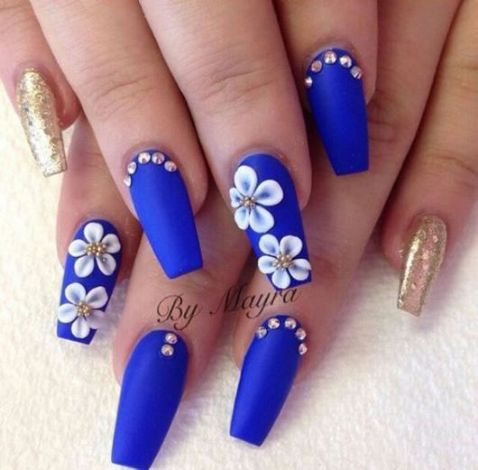 Nails Decorated with Flowers – 65 Perfect Ideas+ DIY A MUST!