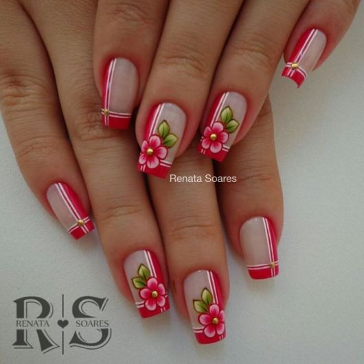 Nails Decorated with Flowers – 65 Perfect Ideas+ DIY A MUST!
