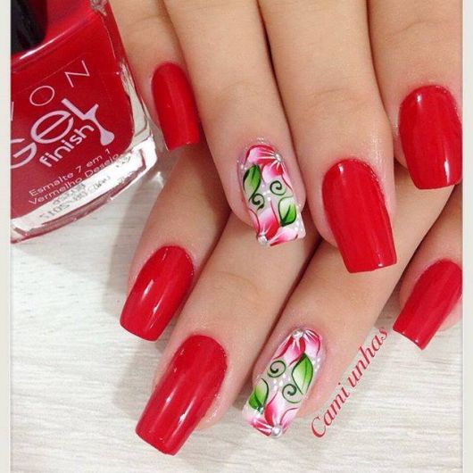 Nails Decorated with Flowers – 65 Perfect Ideas+ DIY A MUST!